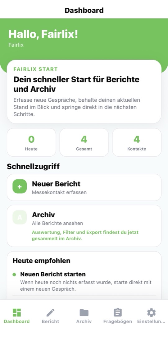 FairLix Dashboard